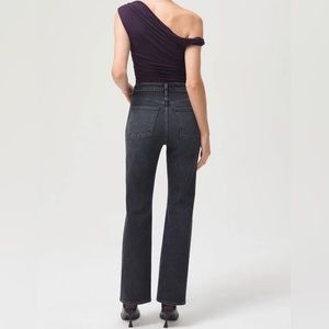 Agolde Vintage High Rise Bootcut Black Jeans